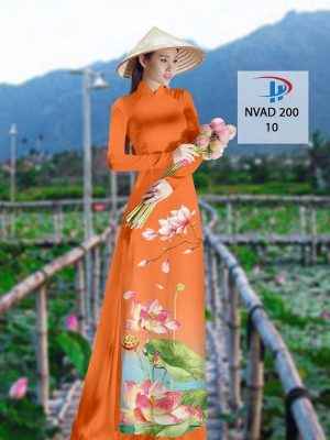 Vải Áo Dài Hoa Sen AD NVAD200 48